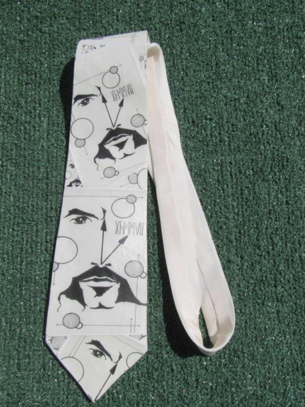 Jose Antonio Torres JAT One Of A Kind Signed Neck Tie 1/1 Artist Clock 2007